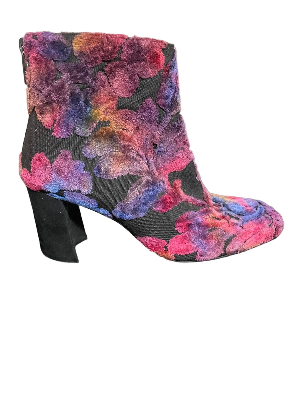 Stuart Weitzman Bacari Botanic Velvet Booties Size 8